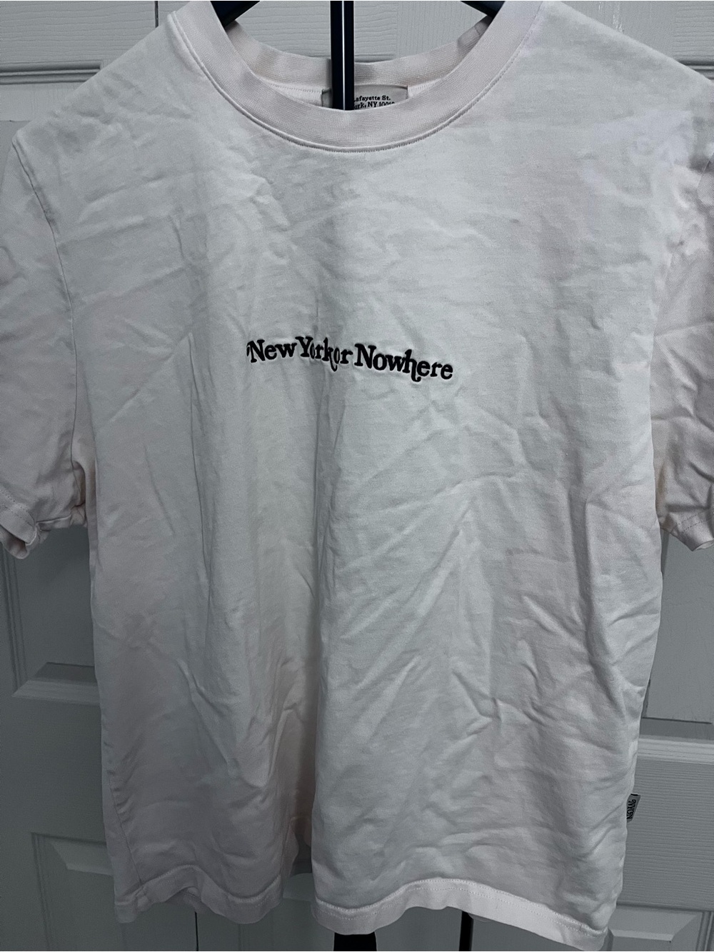 New Yorker Nowhere Women's White Short Sleeve Graphic Tee